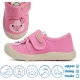 D.D.Step Malacos pink kislány vászoncipő