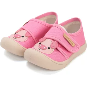 D.D.Step Malacos pink kislány vászoncipő