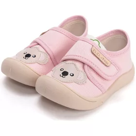 D.D.Step Koalás rózsaszín kislány vászoncipő