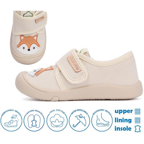 D.D.Step Rókás bézs unisex vászoncipő