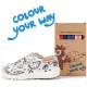 D.D.Step Colour Your Way színezhető unisex vászoncipő filctoll készlettel