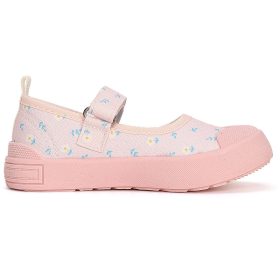   D.D.Step Virágos halványrózsaszín kislány vászon félcipő