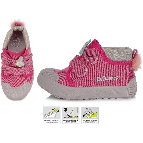 D.D.Step Unikornis baba vászoncipő