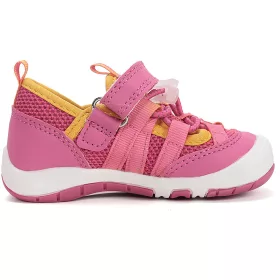 D.D.Step Batikolt-pink-narancs kislány nyitott cipő 