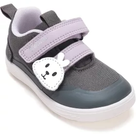 D.D.Step Barefoot Nyuszis grafit-lila kislány sportcipő