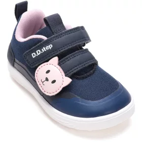 D.D.Step Barefoot Cicás sötétkék kislány sportcipő