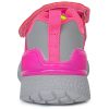 D.D.Step Pink-sárga LED fényű kislány sportcipő