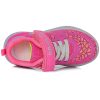 D.D.Step Pink-sárga LED fényű kislány sportcipő