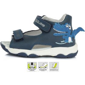 D.D.Step Dínós éjkék kisfiú szandál