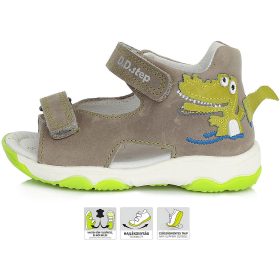D.D.Step Dínós szürke kisfiú szandál