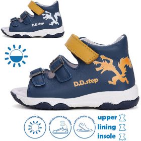 D.D.Step Farkasos sötétkék színváltó baba szandál