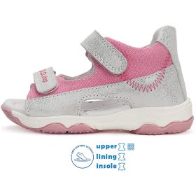 D.D.Step Ezüst-rózsaszín kislány szandál