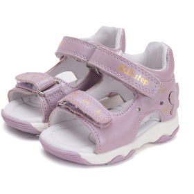 D.D.Step Pillangós lila LED fényű kislány szandál