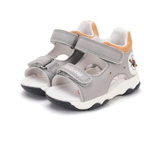 D.D.Step Iránytűs szürke LED fényű baba szandál