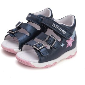 D.D.Step Csillagos sötétkék színváltó baba szandál