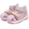 D.D.Step Virágos rózsaszín zártorrú kislány szandál
