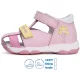 D.D.Step Virágos rózsaszín zártorrú kislány szandál
