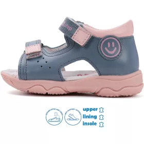 D.D.Step Acélkék-rózsaszín kislány szandál 
