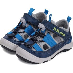 D.D.Step Kék-szürke zártorrú kisfiú szandál