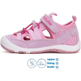 D.D.Step Puncs-mályva zártorrú kislány szandál