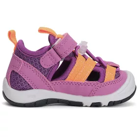 D.D.Step Lila-narancs zártorrú Quick Dry kislány szandál