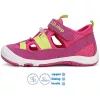D.D.Step Pink-sárga zártorrú Quick Dry kislány szandál