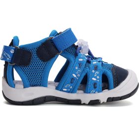 D.D.Step Autós kék zártorrú kisfiú szandál