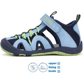 D.D.Step Kék-sárga zártorrú kisfiú szandál