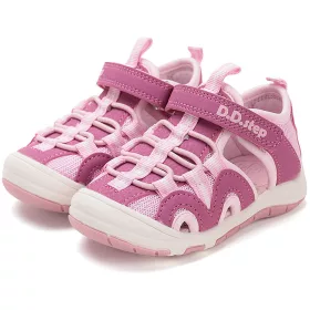D.D.Step Pink-puncs zártorrú kislány szandál
