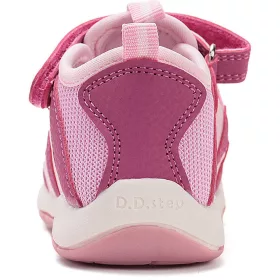 D.D.Step Pink-puncs zártorrú kislány szandál