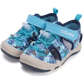   D.D.Step Graffitis kék zártorrú Quick Dry kisfiú szandál