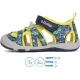 D.D.Step Autós kék-sárga zártorrú Quick Dry kisfiú szandál