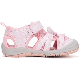   D.D.Step Virágos puncs zártorrú Quick Dry kislány szandál