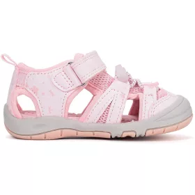   D.D.Step Virágos puncs zártorrú Quick Dry kislány szandál