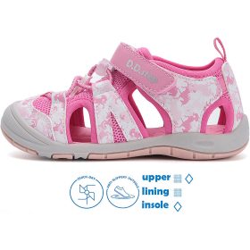   D.D.Step Unikornis pink zártorrú Quick Dry kislány szandál
