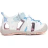 D.D.Step Pillangós fehér-égkék zártorrú Quick Dry kislány szandál