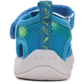 D.D.Step Batikolt kék zártorrú Quick Dry kisfiú szandál