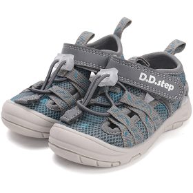   D.D.Step Batikolt szürke-kék zártorrú Quick Dry kisfiú szandál