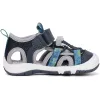 D.D.Step Batikolt-sötétkék zártorrú Quick Dry kisfiú szandál
