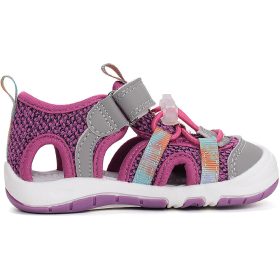  D.D.Step Batikolt-lila-szürke zártorrú Quick Dry kislány szandál