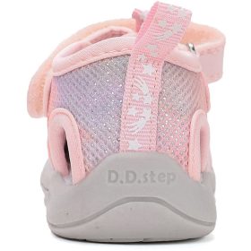   D.D.Step Batikolt színes-puncs zártorrú Quick Dry kislány szandál