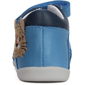 D.D.Step Leopárdos kék kisfiú szandál