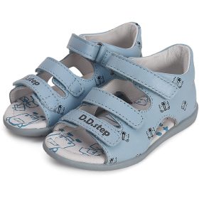 D.D.Step Tigrises világoskék baba szandál