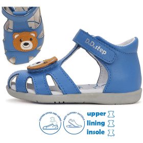 D.D.Step Macis kék zártorrú kisfiú szandál