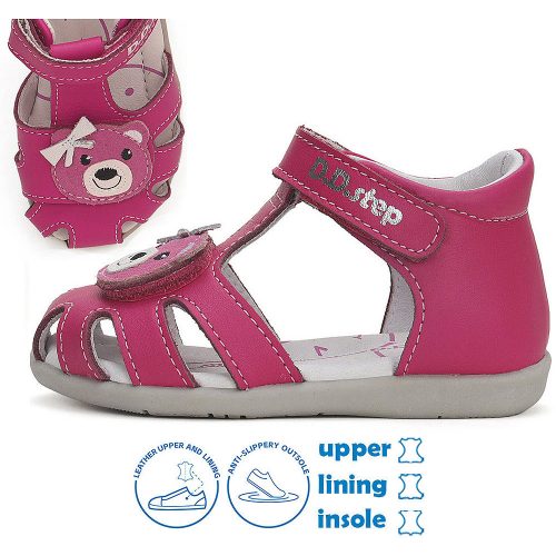 D.D.Step Macis pink zártorrú kislány szandál 
