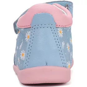 D.D.Step Margarétás világoskék kislány szandál