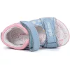 D.D.Step Margarétás világoskék kislány szandál