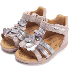 D.D.Step Virágos rózsaszín kislány szandál