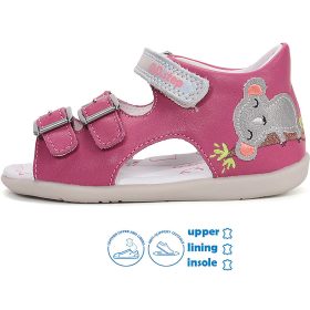 D.D.Step Koalás sötétrózsaszín kislány szandál