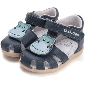 D.D.Step Vizilovas sötétkék zártorrú kisfiú szandál